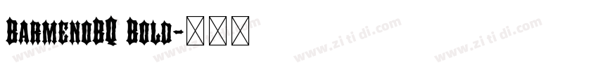 BarmenoBQ Bold字体转换